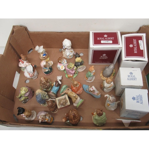 199 - Four boxed Royal Albert Beatrix Potter figures, incl. 'Peter and the Red Pocket Handkerchief'; 'Mr M... 