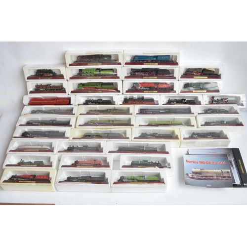 587 - Collection of Atlas Editions plastic pre-built Locomotive Legends series static models with a quanti... 