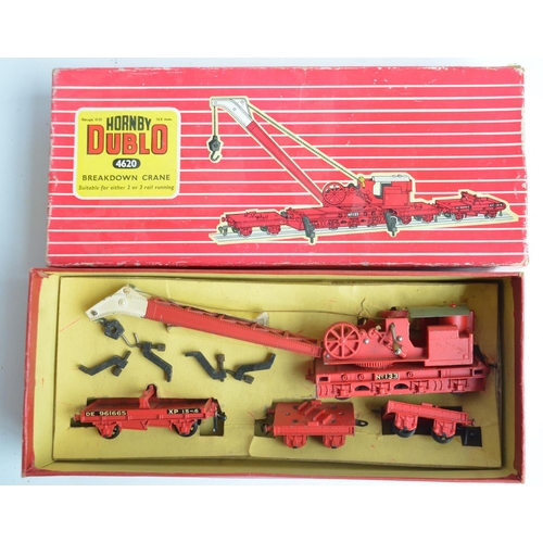 588 - Collection of previously run OO gauge metal bodied railway models from Hornby Dublo to include 2x Du... 