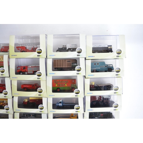 592 - Fifty boxed vehicle models/model sets from Oxford Diecast's Commercials range of models, mostly 1/76... 