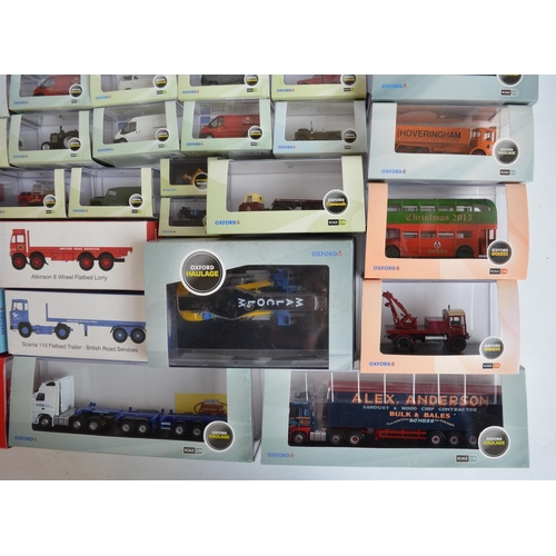 593 - Collection of diecast vehicle models from Oxford Diecast, all 1/76 scale (OO gauge), some wing mirro... 