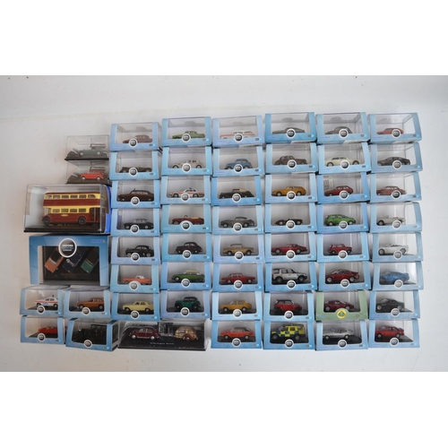 594 - Collection of 55 boxed 1/76 scale (OO gauge) vehicle models/model sets to include 52 from Oxford Die... 