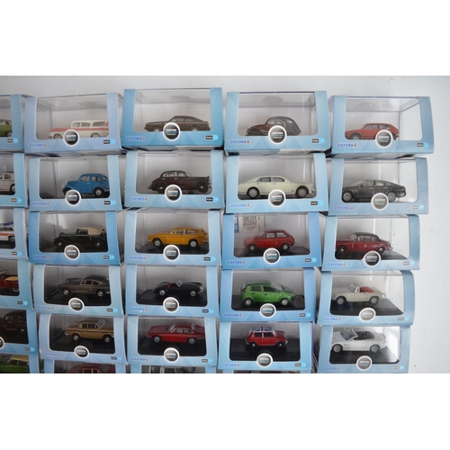 594 - Collection of 55 boxed 1/76 scale (OO gauge) vehicle models/model sets to include 52 from Oxford Die... 