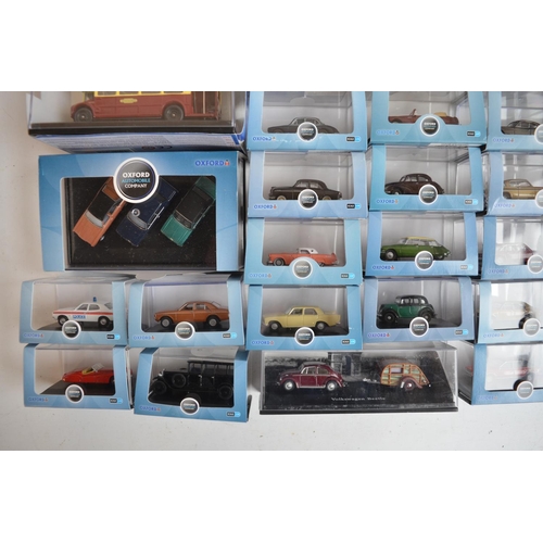 594 - Collection of 55 boxed 1/76 scale (OO gauge) vehicle models/model sets to include 52 from Oxford Die... 