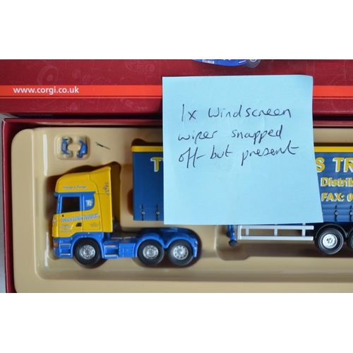 598 - Fifteen boxed limited edition 1/76 scale (OO gauge) diecast truck and trailer models from Corgi's Ro... 