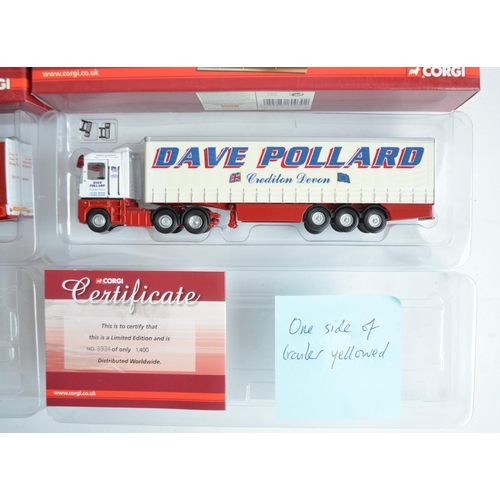 598 - Fifteen boxed limited edition 1/76 scale (OO gauge) diecast truck and trailer models from Corgi's Ro... 