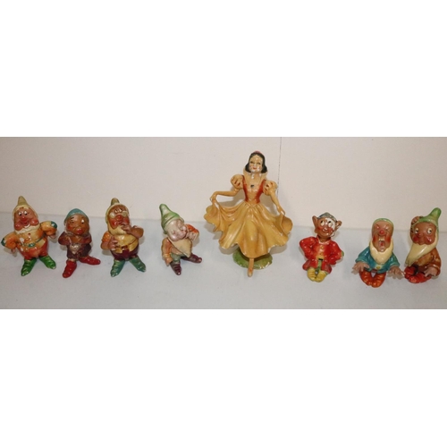 299 - Wade 'Snow White and the Seven Dwarves' figures, max H19.5cm