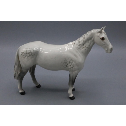 793 - Beswick grey hunter figure, H17.5cm