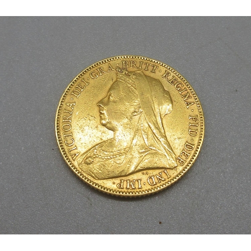 78 - Queen Victoria 1900 full sovereign