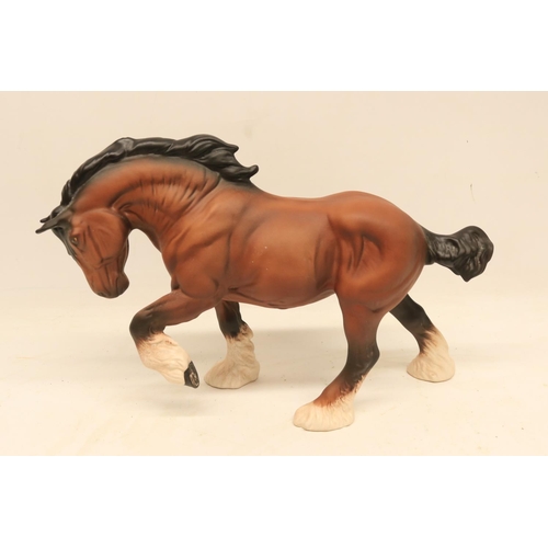 794 - Beswick heavy horse figure 'Spirit of Earth', matt brown, H20cm