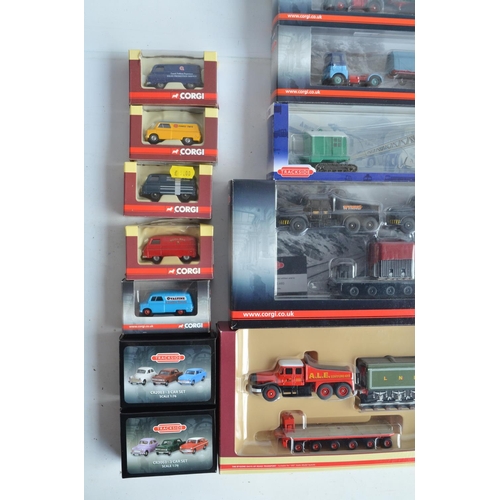 601 - Collection of diecast 1/76 scale (OO gauge) model vehicles from Corgi's Trackside range including li... 