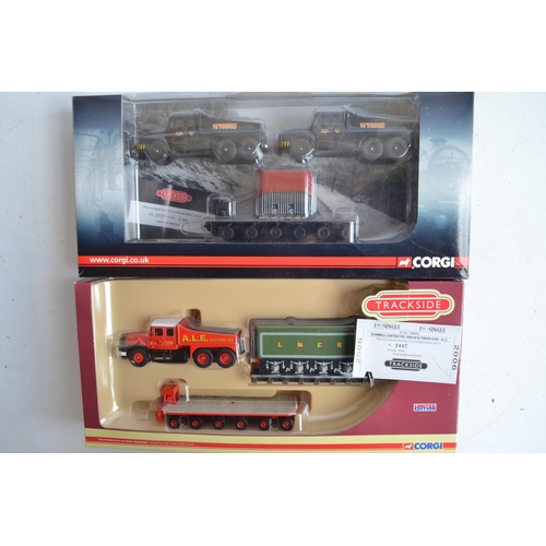 601 - Collection of diecast 1/76 scale (OO gauge) model vehicles from Corgi's Trackside range including li... 