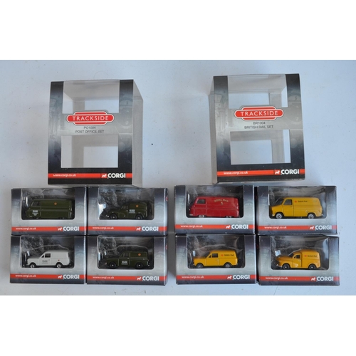 601 - Collection of diecast 1/76 scale (OO gauge) model vehicles from Corgi's Trackside range including li... 