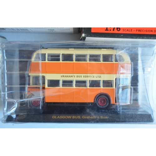 602 - Collection of Thirty two boxed 1/76 scale (OO gauge) diecast truck and bus models from Exclusive Fir... 