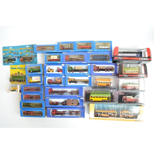 603 - Collection of boxed 1/76 scale (OO gauge) diecast vehicle models from Base-Toys, Citaro and Corgi Or... 