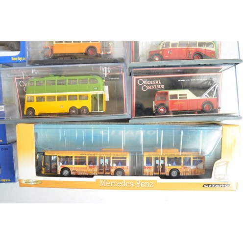 603 - Collection of boxed 1/76 scale (OO gauge) diecast vehicle models from Base-Toys, Citaro and Corgi Or... 