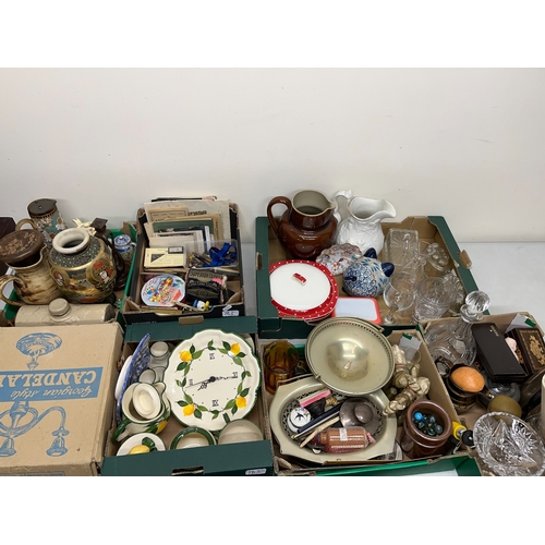 783 - Various collectables incl. an Edwardian oak barometer, dolls A/F, Huntley & Palmers Noddy biscuit ti... 