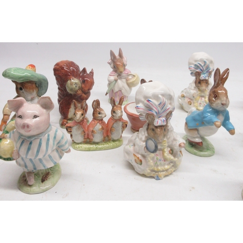 195 - Collection of Beswick Beatrix Potter figures, with earlier stamps (20)