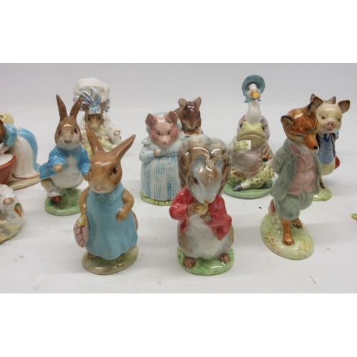 195 - Collection of Beswick Beatrix Potter figures, with earlier stamps (20)