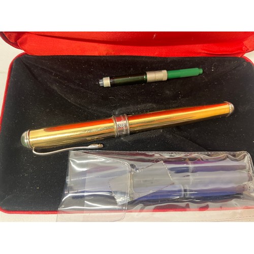 643A - Cesare Emiliano gold plated fountain pen