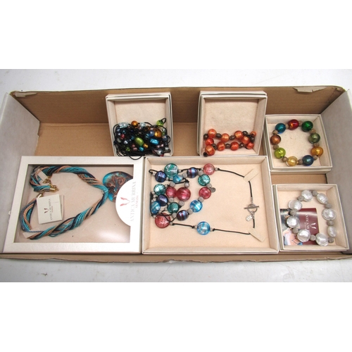 348 - Collection of Antica Murrina Venezia jewellery, boxed