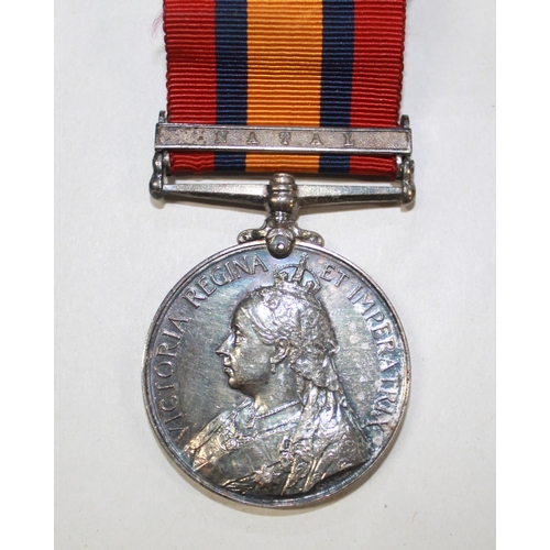 225 - Queens South Africa Medal with Natal clasp, Mons Star, 1914-1918 War Medal, Victory Medal with 'Ment... 