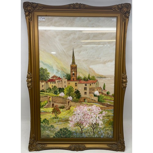 123A - F.C.Thurley C20th; Realejo Alto - Teneriffe, watercolour H79cm W48cm