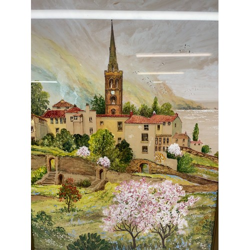 123A - F.C.Thurley C20th; Realejo Alto - Teneriffe, watercolour H79cm W48cm