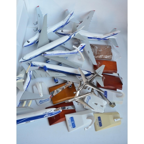 11 - Collection of mostly 1/200 plastic snap fit aircraft models, all Volga-Dnepr/Cargo Logic Air and Air... 