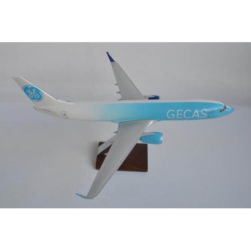 6 - Two incomplete 1/100 scale desktop display models to include half and half 747-8F Cargo Logic Air/An... 