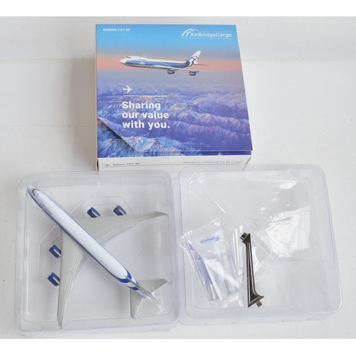 8 - Collection of desktop display aircraft models to include 6x 1/200 plastic snap fit models including ... 