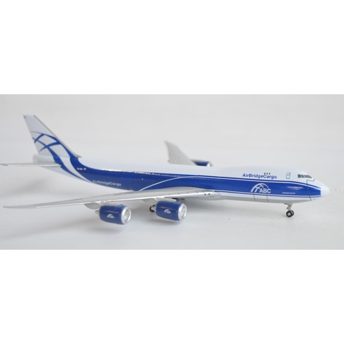 8 - Collection of desktop display aircraft models to include 6x 1/200 plastic snap fit models including ... 