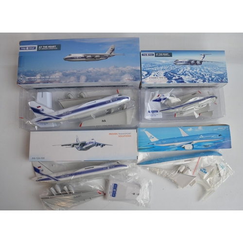 8 - Collection of desktop display aircraft models to include 6x 1/200 plastic snap fit models including ... 