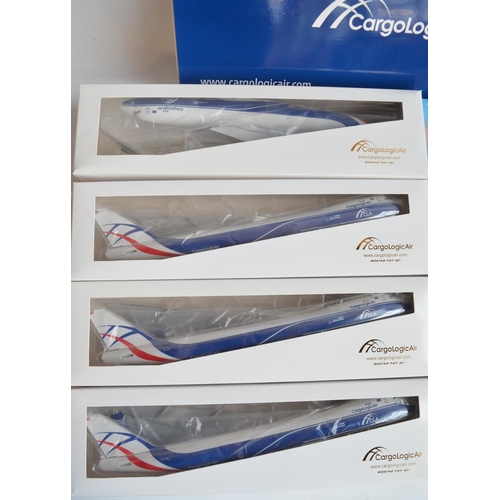 9 - Collection of 1/200 plastic snap fit and diecast metal 1/400 aircraft models, all Volga-Dnepr/Cargo ... 