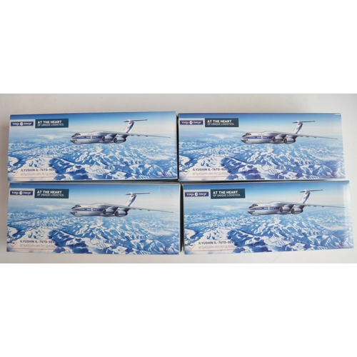 9 - Collection of 1/200 plastic snap fit and diecast metal 1/400 aircraft models, all Volga-Dnepr/Cargo ... 