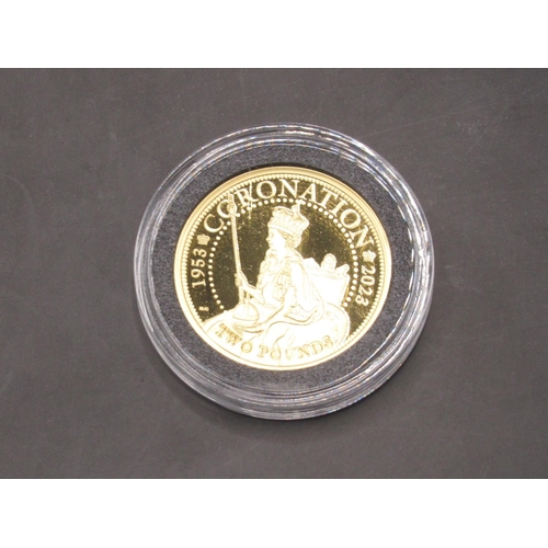 133 - Harrington & Byrne - The 70th Anniversary of the Queens Coronation Solid Gold Proof Double Sovereign... 