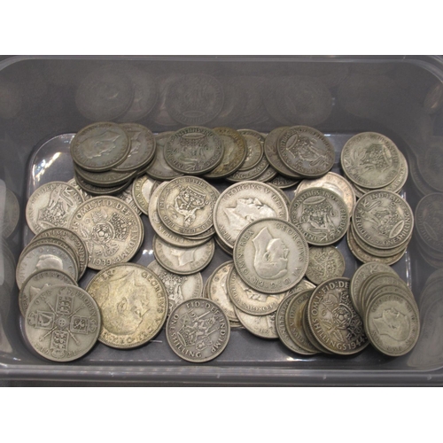 136E - Collection of Post-1920/Pre-1947 GB Silver content coins to inc. Shillings, Half-Crowns and 3 pence'... 