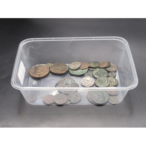 158 - Small collection of predominantly Roman coins