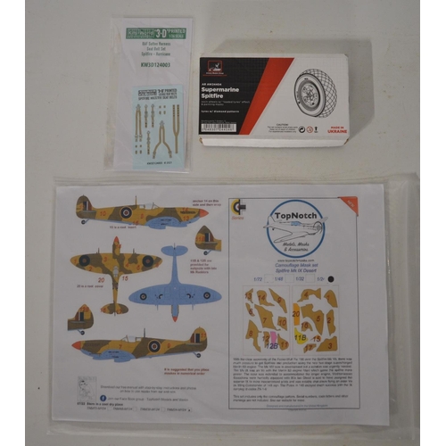 27 - Airfix 1/24 scale Supermarine Spitfire Mk.IXc model kit, unstarted with 2 complete decal sheets, Arm... 