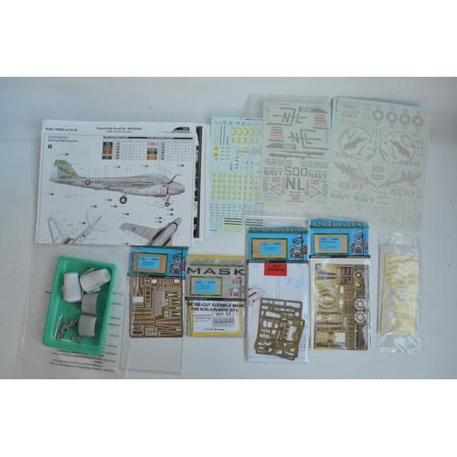 32 - Two 1/32 scale Grumman A-6 Intruder model kits from Trumpeter to include an A-6A (model has been sta... 