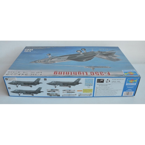 34 - Complete and unstarted Trumpeter 1/32 scale Lockheed Martin F-35C Lightning II model kit, all sprues... 