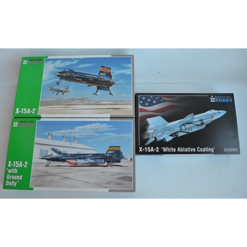 36 - Three 1/32 scale X-15 model kits from Special Hobby, please note 2 kits incomplete (missing most of ... 