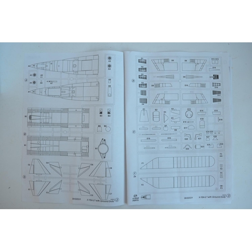 36 - Three 1/32 scale X-15 model kits from Special Hobby, please note 2 kits incomplete (missing most of ... 