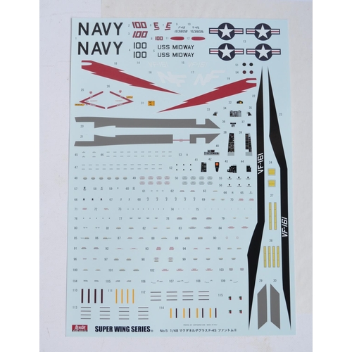 37 - Two modern highly detailed 1/48 US Navy fighter model kits to include an AMK Grumman F-14D Super Tom... 