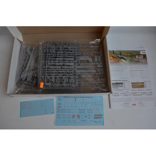 43 - Four unstarted plastic model kits, WWII/Vietnam War themed to include a 1/35 scale Tamiya M4A3 Sherm... 