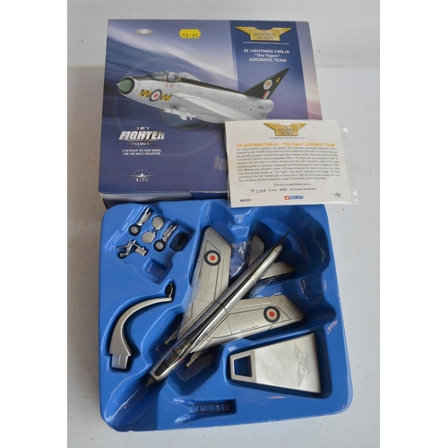 55 - Seven 1/72 scale limited edition diecast English Electric Lightning models from Corgi, models in gen... 