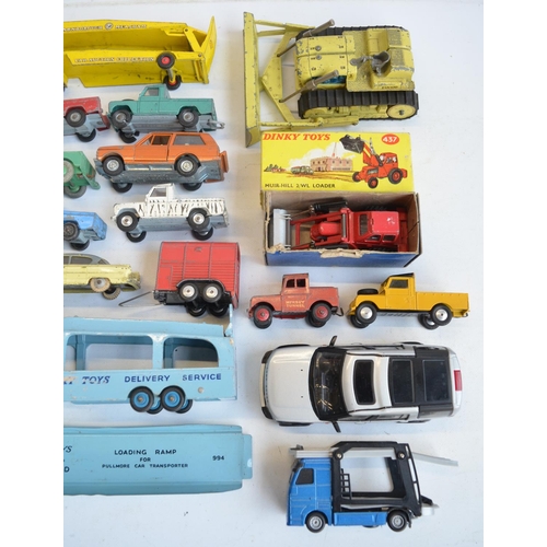 61 - Collection of mostly vintage unboxed diecast model vehicles including Land Rover models from Dinky a... 