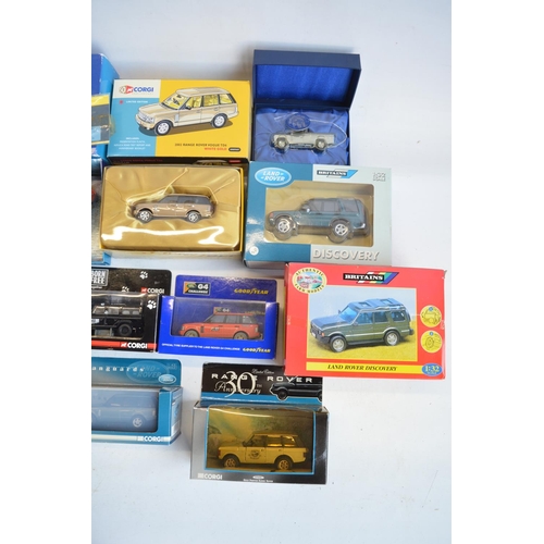 62 - Collection of Land Rover models from Corgi and Britain's including Corgi Classics 07104 Daktari Land... 