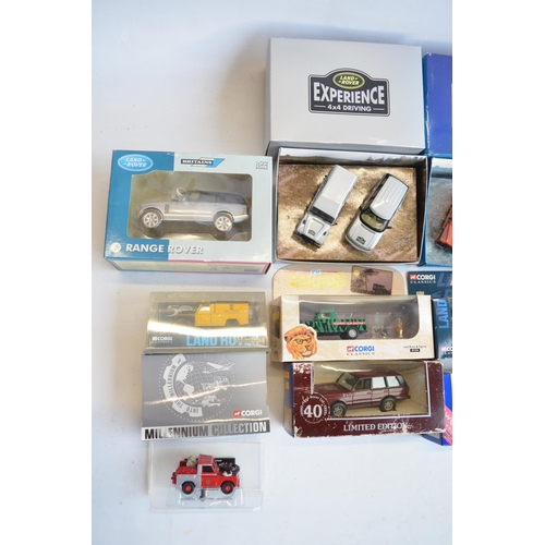 62 - Collection of Land Rover models from Corgi and Britain's including Corgi Classics 07104 Daktari Land... 