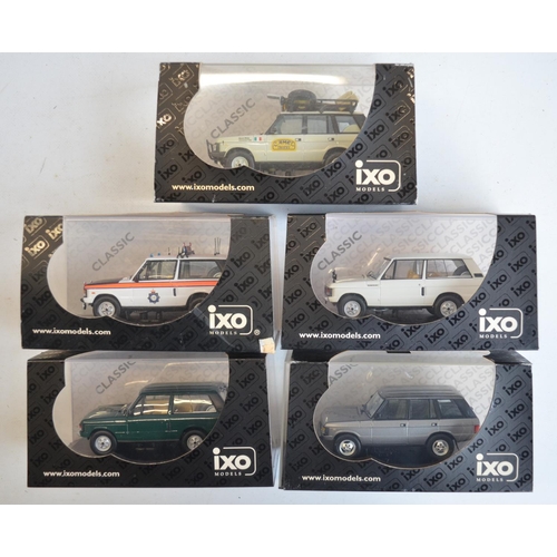 63 - Collection of mostly diecast model Land Rover cars, various scales (mostly 1/43) and manufacturers t... 